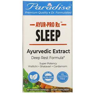 Paradise Herbs, AYUR-Pro Rx, Sleep, 60 Vegetarian Capsules - Supply Center USA