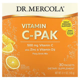 Dr. Mercola, Vitamin C-PAK, Natural Orange, 500 mg, 30 Packets 0.17 oz (4.84 g) Each - Supply Center USA