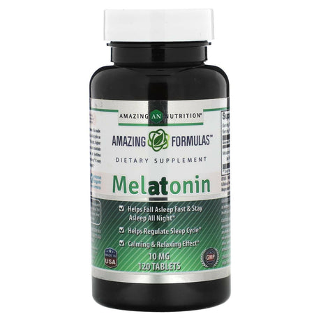 Amazing Nutrition, Melatonin, 10 mg , 120 Tablets - Supply Center USA