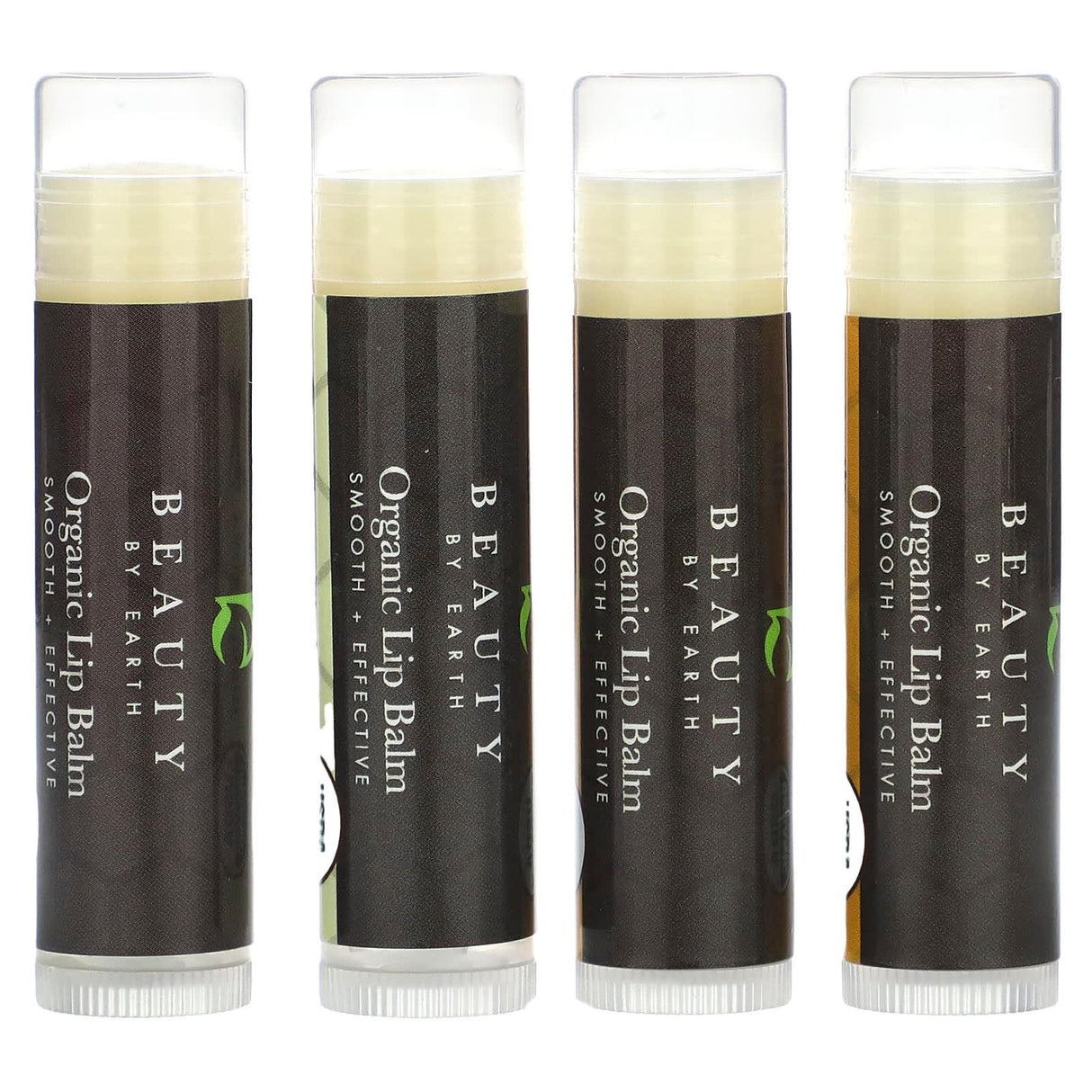 Beauty By Earth, Organic Lip Balm, Vanilla Bean & Honey, 4 Tubes, 0.15 oz Each - Supply Center USA