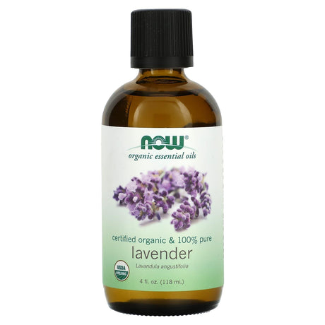 NOW Foods, Organic Essential Oils, Lavender, 4 fl oz (118 ml) - Supply Center USA