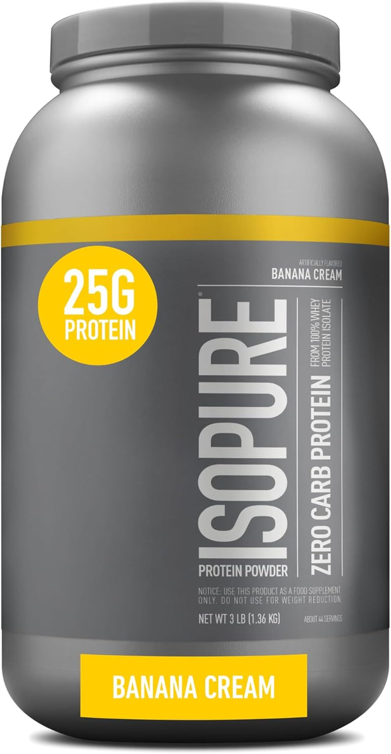 Isopure Creamy Vanilla Whey Isolate Protein Powder with Vitamin C & Zinc for Immune Support, 25G Protein, Zero Carb & Keto Friendly, 15 Servings, 1 Pound (Packaging May Vary)