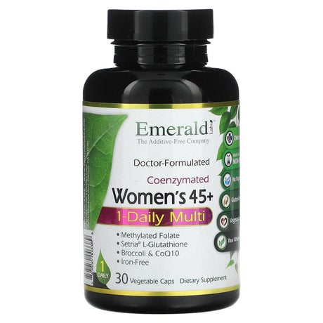 Emerald Laboratories, CoEnzymated Women's 45+, 1-Daily Multi, 30 Vegetable Caps - Supply Center USA