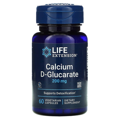 Life Extension, Calcium D-Glucarate, 200 mg, 60 Vegetable Capsules - Supply Center USA