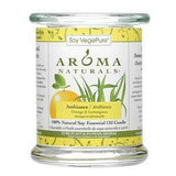 Aroma Naturals, Soy VegePure, 100% Natural Soy Essential Oil Candle, Ambiance, Orange & Lemongrass, 8.8 oz (260 g) - Supply Center USA