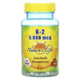 Nature's Life, K-2, Bone Health Menatetrenone, 5,000 mcg, 60 Tablets - Supply Center USA