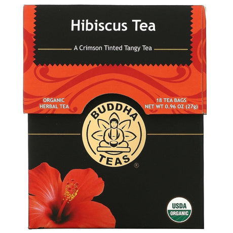 Buddha Teas, Organic Herbal Tea, Elderberry, 18 Tea Bags, 0.95 oz (27 g) - Supply Center USA