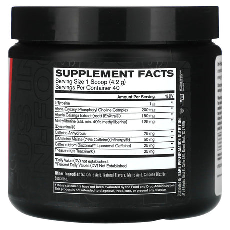 Bare Performance Nutrition, In-Focus, Raspberry Lemonade, 5.9 oz (168 g) - Supply Center USA