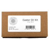 Pure Body Naturals, Organic Cold Pressed Castor Oil Kit, 1 fl oz (30 ml) - Supply Center USA