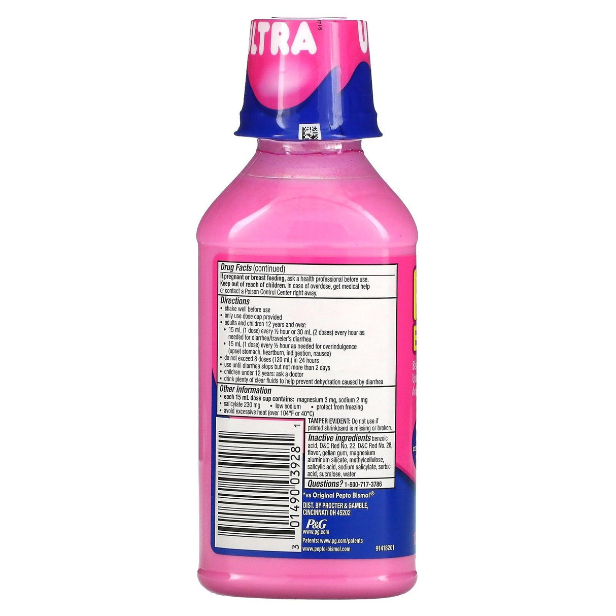 Pepto Bismol, Pepto Bismol Ultra, 12 fl oz (354 ml) - Supply Center USA