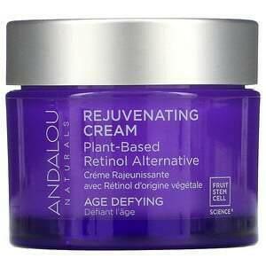 Andalou Naturals, Rejuvenating Cream, Plant-Based Retinol Alternative, Age Defying, 1.7 oz (50 g) - Supply Center USA