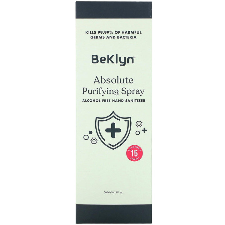 BeKLYN, Absolute Purifying Spray, Alcohol-Free Hand Sanitizer, 10.14 fl oz (300 ml) - HealthCentralUSA