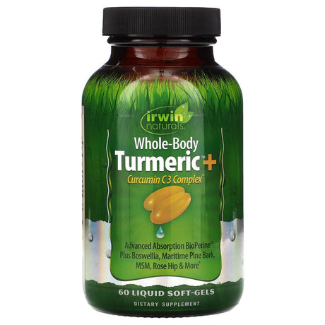 Irwin Naturals, Whole-Body Turmeric+, 60 Liquid Soft-Gels - Supply Center USA