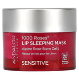 Andalou Naturals, 1000 Roses, Lip Sleeping Beauty Mask, Sensitive, 0.42 oz (11.9 g) - Supply Center USA