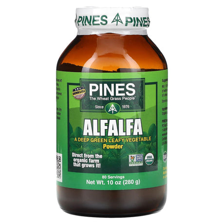 Pines International, Alfalfa Powder, 10 oz (280 g) - Supply Center USA