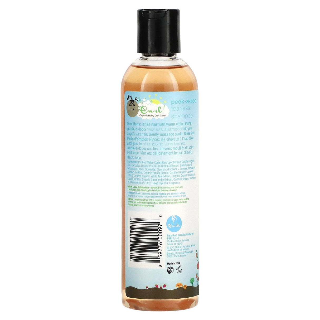 Curls, It's a Curl, Organic Baby Curl Care, Peek-A-Boo Tearless Shampoo, 240 ml - Supply Center USA