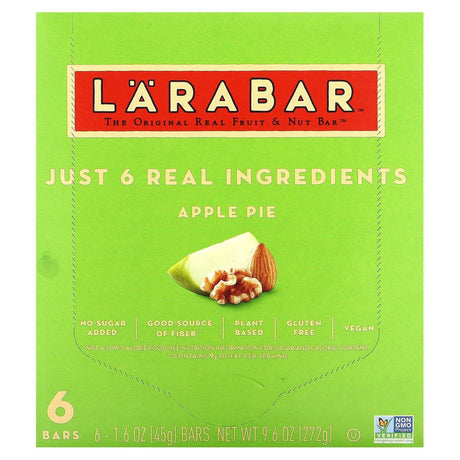 Larabar, The Original Real Fruit & Nut Bar, Blueberry Muffin, 6 Bars, 1.6 oz (45 g) Each - Supply Center USA