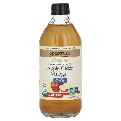 Spectrum Culinary, Organic Apple Cider Vinegar, Unfiltered, 16 fl oz (473 ml) - Supply Center USA