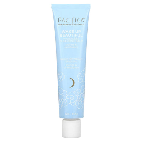 Pacifica, Wake Up Beautiful, Waterless Cleansing Balm, Quinoa & Mushroom, 2.5 fl oz (75 ml) - Supply Center USA