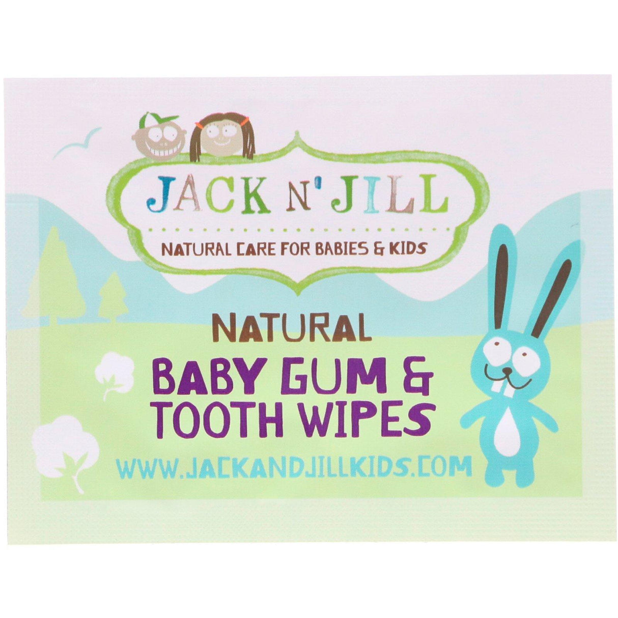 Jack n' Jill, Natural Baby Gum & Tooth Wipes, 25 Individually Wrapped Wipes - Supply Center USA