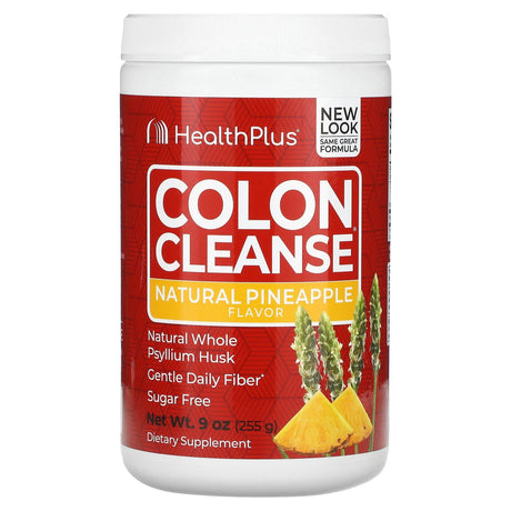 Health Plus Inc., Colon Cleanse, Natural Pineapple, 9 oz (255 g) - Supply Center USA