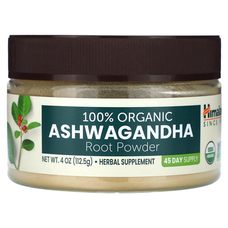 Himalaya, 100% Organic Ashwagandha Root Powder, 4 oz (112.5 g) - Supply Center USA