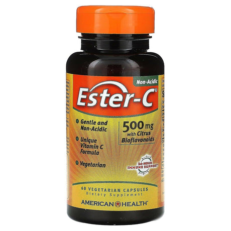 American Health, Ester-C, 500 mg, 60 Vegetarian Capsules - Supply Center USA