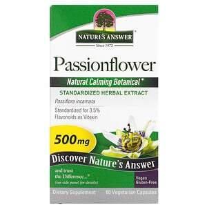 Nature's Answer, Passionflower, 500 mg, 60 Vegetarian Capsule - Supply Center USA