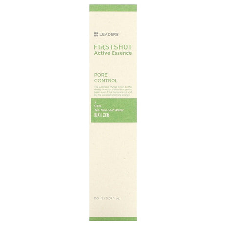 Leaders, First Shot Active Essence, Pore Control, 5.07 fl oz (150 ml) - Supply Center USA