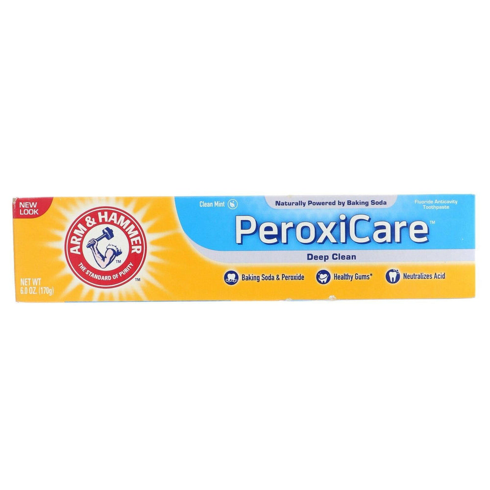 Arm & Hammer, PeroxiCare, Deep Clean Toothpaste, Fresh Mint, 6.0 oz (170 g) - HealthCentralUSA