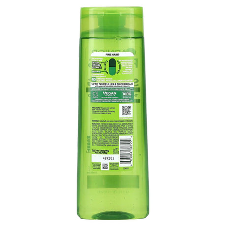 Garnier, Grow Strong, + Biotin C, Thickening Shampoo, For Fine Hair, 12.5 fl oz (370 ml) - Supply Center USA