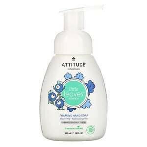 ATTITUDE, Little Leaves Science, Foaming Hand Soap, Blueberry, 10 fl oz (295 ml) - Supply Center USA