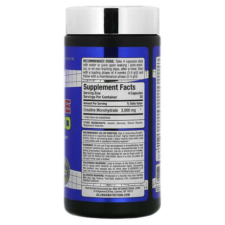 ALLMAX, Creatine 3000, 120 Capsules - Supply Center USA