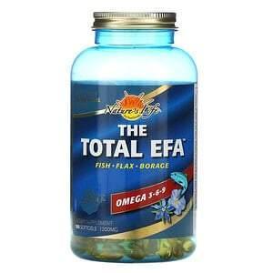 Health From The Sun, The Total EFA, Omega 3-6-9, 1,200 mg, 180 Softgels - Supply Center USA