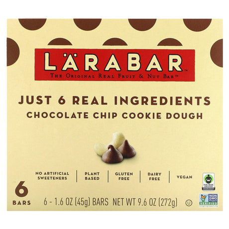 Larabar, The Original Real Fruit & Nut Bar, Blueberry Muffin, 6 Bars, 1.6 oz (45 g) Each - Supply Center USA