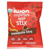 IWON Organics, Organics Protein Stix, Mesquite BBQ, 8 Bags, 1.5 oz (42 g) Each - Supply Center USA