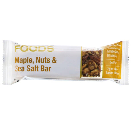 California Gold Nutrition, Foods, Maple, Nuts & Sea Salt Bars, 12 Bars, 1.4 oz (40 g) Each - Supply Center USA