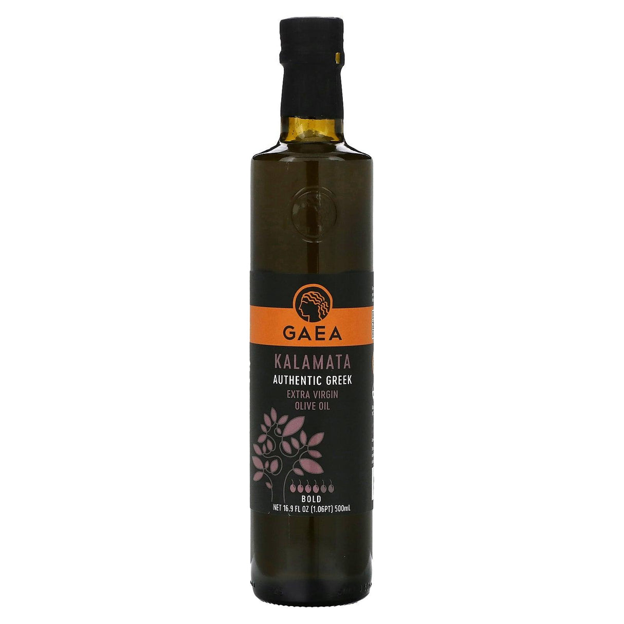 Gaea, Kalamata Extra Virgin Olive Oil, Bold, 16.9 fl oz (500 ml) - Supply Center USA