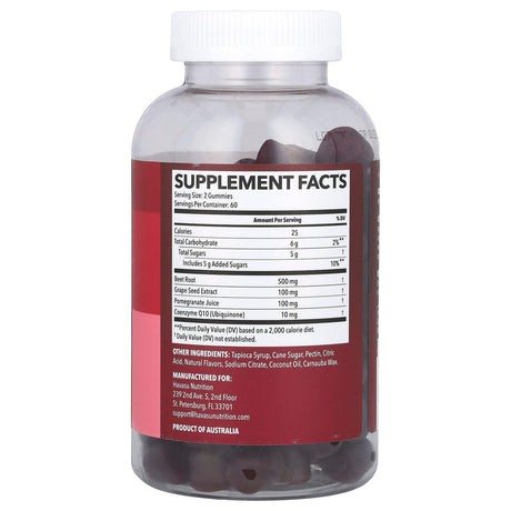 Havasu Nutrition, Beet Root Gummies, Mixed Berry , 120 Gummies - Supply Center USA