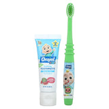 Orajel, Kids, Cocomelon Training Toothpaste with Toothbrush, Fluoride-Free, 0-3 Years, Watermelon, 2 Piece Set, 1 oz (28.3 g) - Supply Center USA