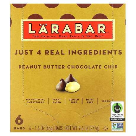 Larabar, The Original Real Fruit & Nut Bar, Blueberry Muffin, 6 Bars, 1.6 oz (45 g) Each - Supply Center USA