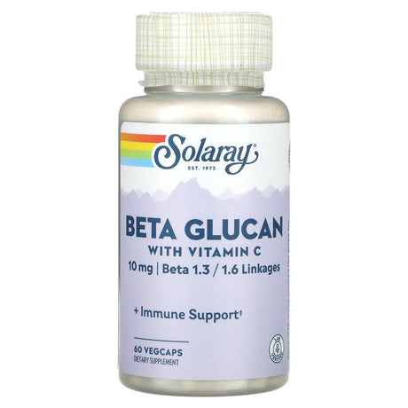 Solaray, Beta Glucan with Vitamin C, 60 VegCaps - Supply Center USA