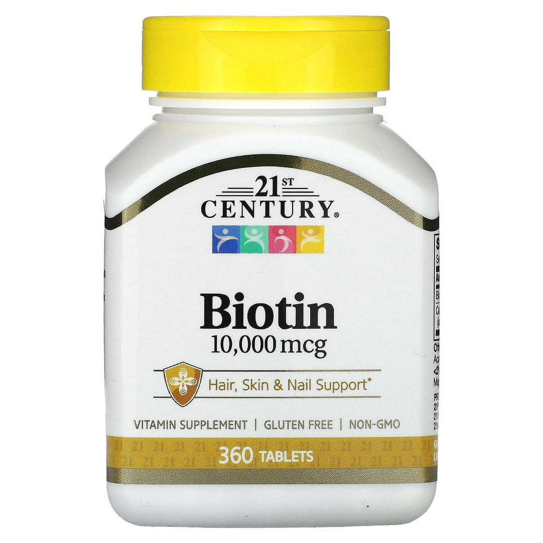 21st Century, Biotin, 10,000 mcg, 360 Tablets