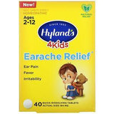 Hyland's, 4 Kids, Earache Relief, Ages 2-12, 40 Quick-Dissolving Tablets - Supply Center USA