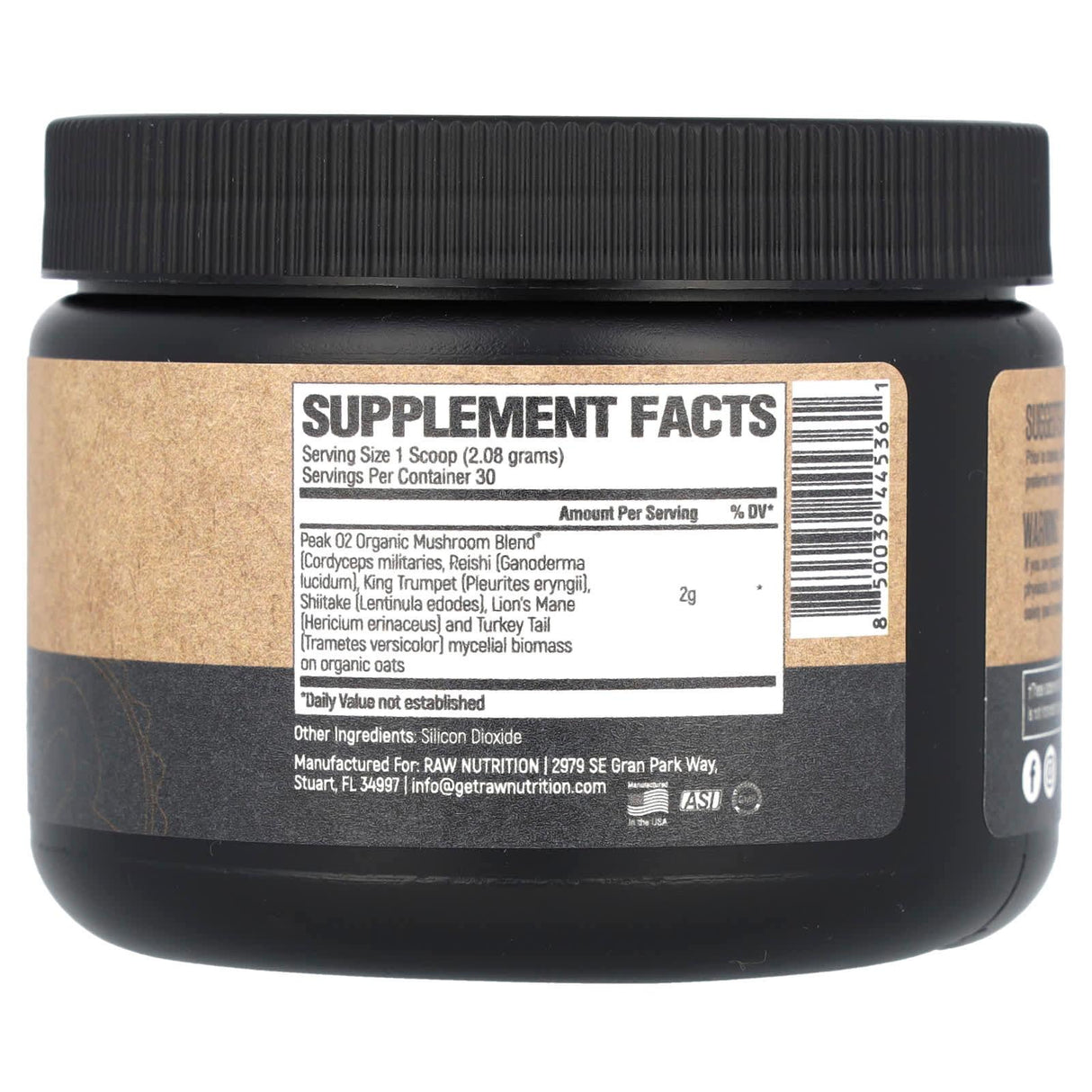 Raw Sport Supplement Company LLC, Peak O2, Unflavored, 2.2 oz (62.25 g) - Supply Center USA