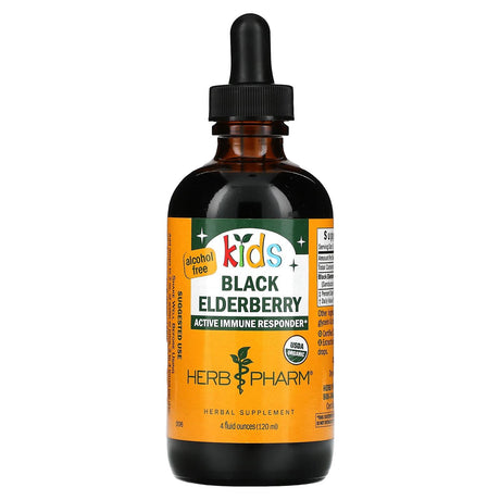 Herb Pharm, Kids, Black Elderberry, Alcohol Free, 4 fl oz (120 ml) - Supply Center USA