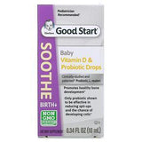 Gerber, Good Start, Soothe Baby Vitamin D & Probiotic Drops, Birth+, 0.34 fl oz (10 ml) - Supply Center USA