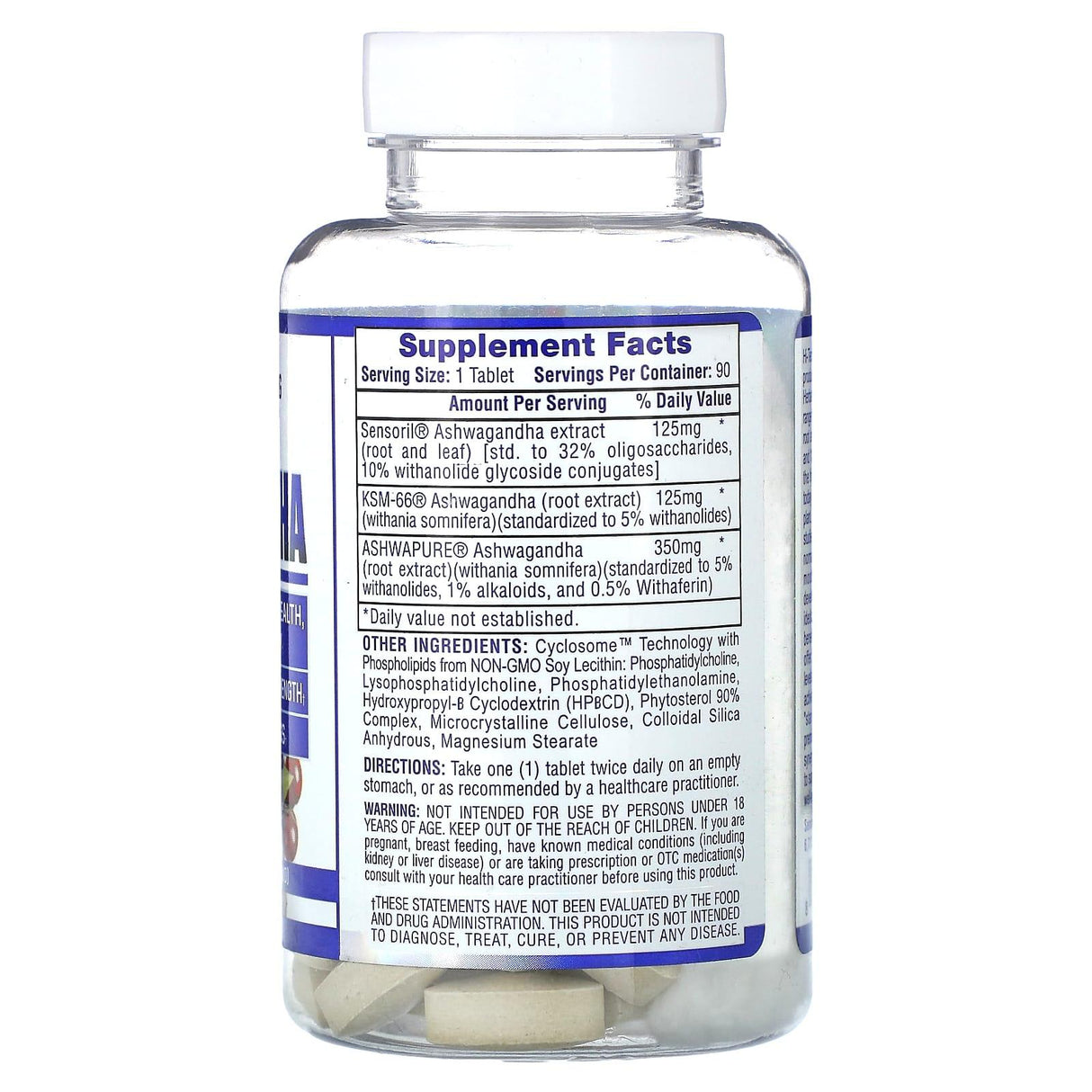 Hi Tech Pharmaceuticals, Ashwagandha, 600 mg, 90 Tablets - Supply Center USA