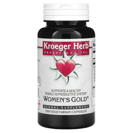 Kroeger Herb Co, Women's Gold, 100 Vegetarian Capsules - Supply Center USA