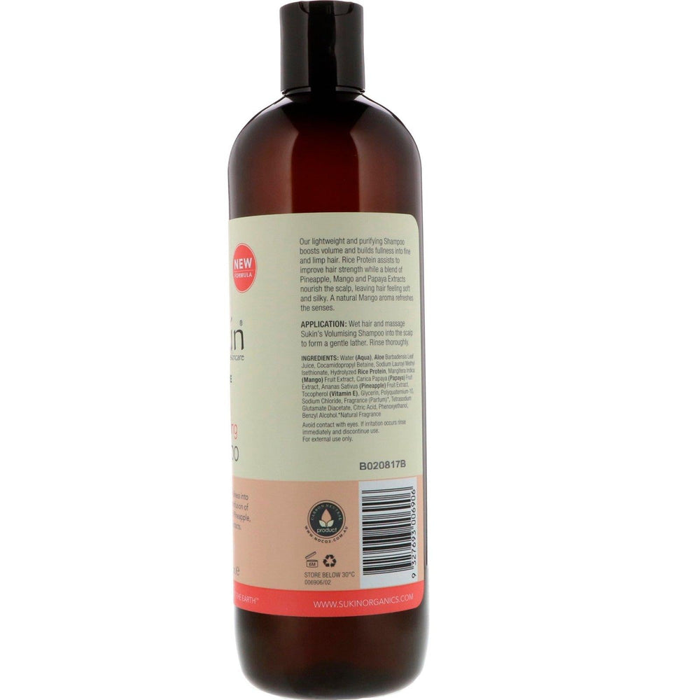 Sukin, Volumising Shampoo, Fine and Limp Hair, 16.9 fl oz (500 ml) - HealthCentralUSA